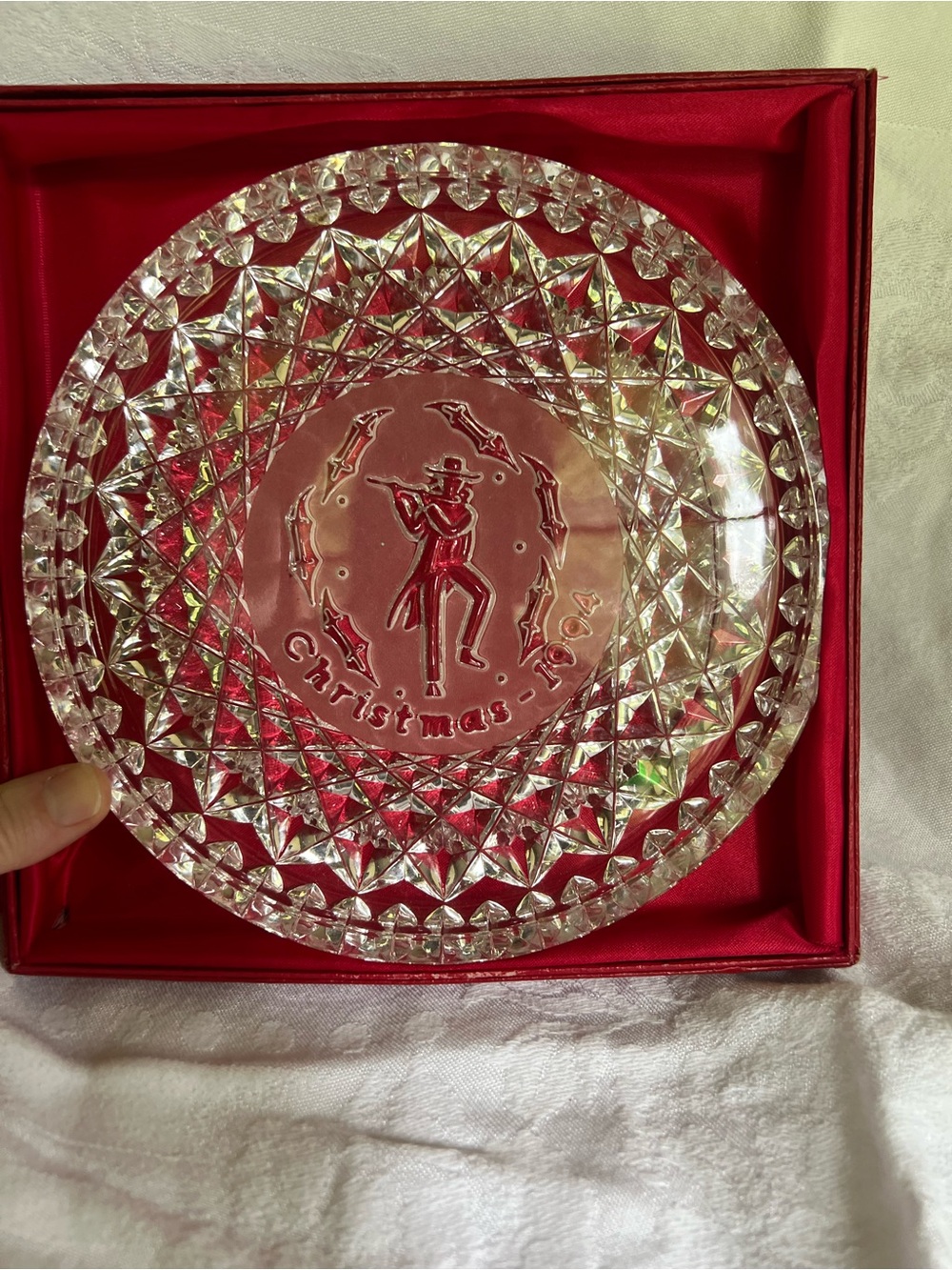 Waterford Crystal Annual Christmas Plate 1994